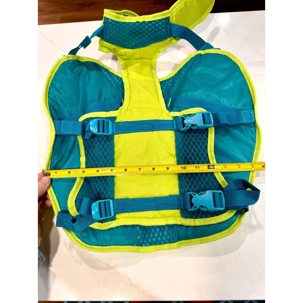 Outward Hound Dog Life Jacket Large LG Lime Green Teal Water Safety Vest